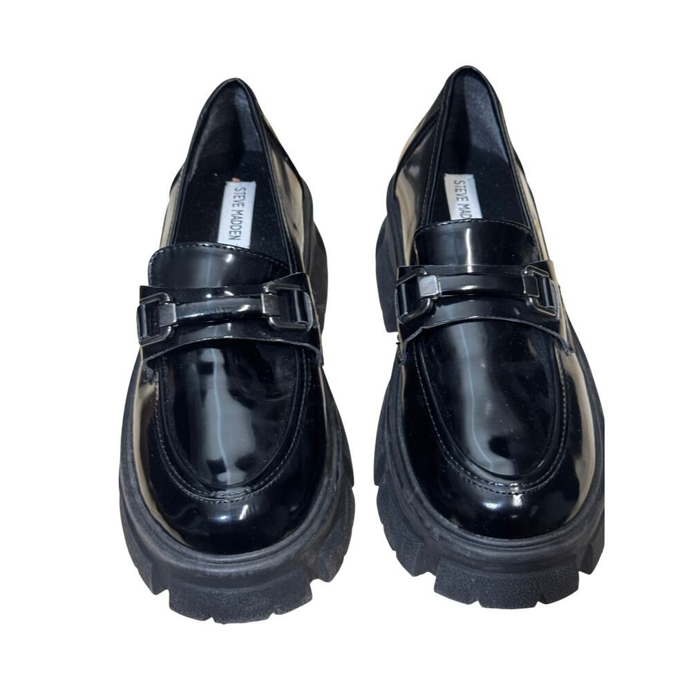 Steve Madden Black Lively Loafers size 8.5 - Picture 3 of 9